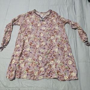 XL long sleeve T-shirt dress